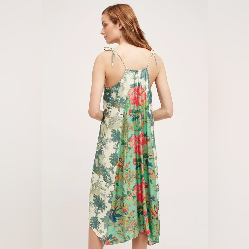 Anthropologie Maeve Santee Boho Tropical Midi Swing Dress - Picture 2 of 8